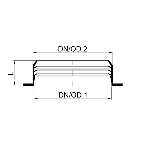Уплотнение для соединения раструба POLO-KAL NG с гладким концом DN 100