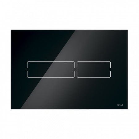 Стеклянная панель смыва для унитаза TECElux Mini с электронным сенсорным приводом, стекло черное