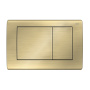 Металлическая панель смыва для унитаза TECEplanus, состаренная латунь