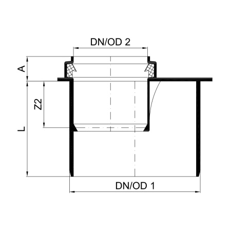Переходной патрубок, серия 3S
