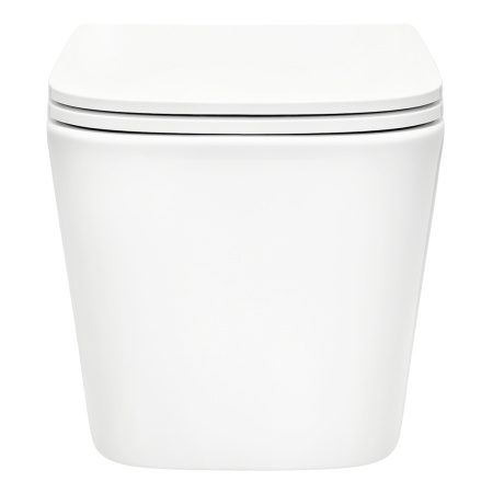 Комплект для установки подвесного унитаза: застенный модуль TECEspring, пластиковая панель смыва TECEspring V, черн.мат./хром глянц., унитаз с крышкой TECEspring S