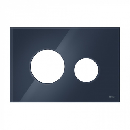Стеклянная лицевая панель смыва для унитаза TECEloop modular, вечерняя синева