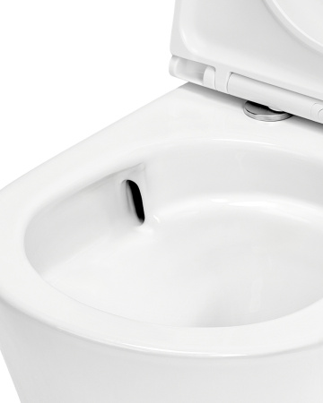 Комплект для установки подвесного унитаза: застенный модуль TECEspring, пластиковая панель смыва TECEspring R, бел.глянц./хром глянц., унитаз с крышкой TECEspring K K401103WCK (K955103WCK)