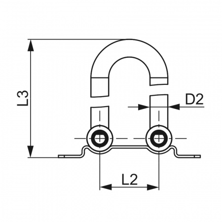 Монтажный узел TECEflex для подключения радиаторов, напольный, никелированный