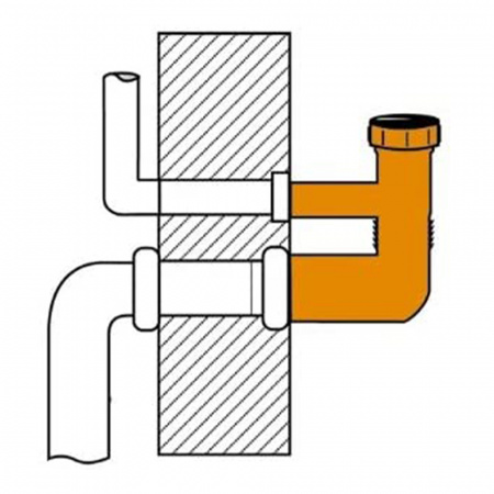 Байпас для проверки системы слива без унитаза