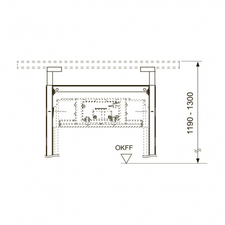 Телескопическое крепление TECEprofil для модулей