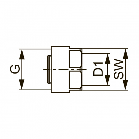 Концовка разборная TECEflex для цельнопластиковых труб