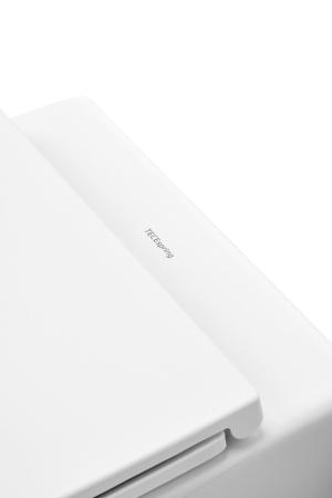 Комплект для установки подвесного унитаза: застенный модуль TECEspring, пластиковая панель смыва TECEspring V, бел.глянц./хром глянц., унитаз с крышкой TECEspring S K401203WCS (K955203WCS)