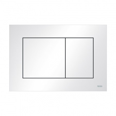 Пластиковая панель смыва для унитаза TECEnow, белая, антибактериальное покрытие