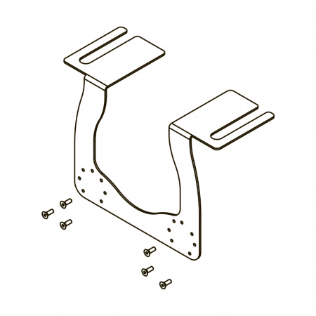 Монтажный комплект TECEone для установки с застенным модулем TECEbox со смывным бачком Uni