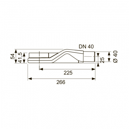 Сифон TECEdrainline «низкий» DN 40 боковой слив