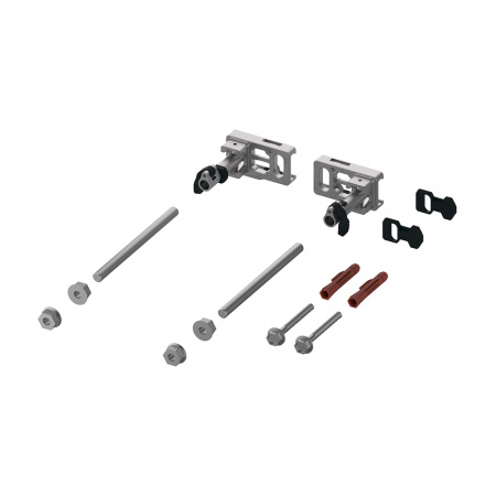 Крепление модуля TECEprofil с регулировкой глубины монтажа и быстрой фиксацией