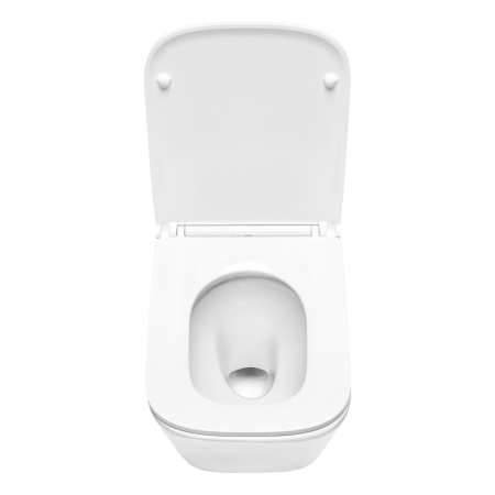 Комплект для установки подвесного унитаза: застенный модуль TECEspring, пластиковая панель смыва TECEspring V, бел.глянц./хром глянц., унитаз с крышкой TECEspring S K401203WCS (K955203WCS)