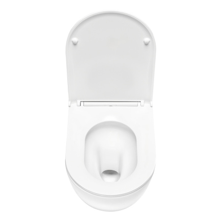 Комплект для установки подвесного унитаза: застенный модуль TECEspring, пластиковая панель смыва TECEspring R, бел.глянц./хром глянц., унитаз с крышкой TECEspring R K401103WCR (K955103WCR)