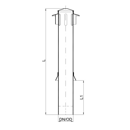 Фановая труба, серия NG 110, с регулируемым зонтом