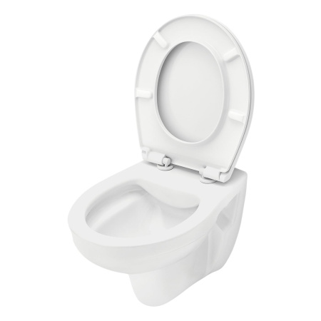 Комплект для установки подвесного унитаза: застенный модуль TECEspring, пластиковая панель смыва TECEspring V, черн.мат./хром глянц., унитаз с крышкой Basic