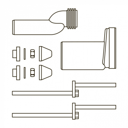 Монтажный комплект для изменения высоты установки унитаза