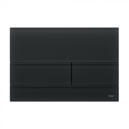 Стеклянная панель смыва для унитаза TECEsquare II, cтекло черное, сатинированное