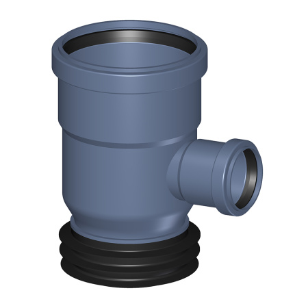 Тройник «трубный конец-раструб», серия NG 87,5°