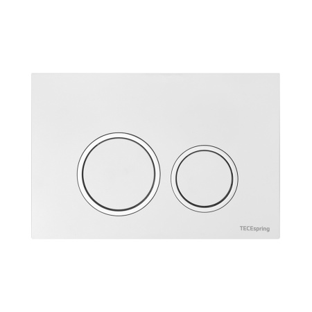 Комплект для установки подвесного унитаза: застенный модуль TECEspring, пластиковая панель смыва TECEspring R, бел.глянц./хром глянц., унитаз с крышкой Basic K401103WCB (K955103WCB)