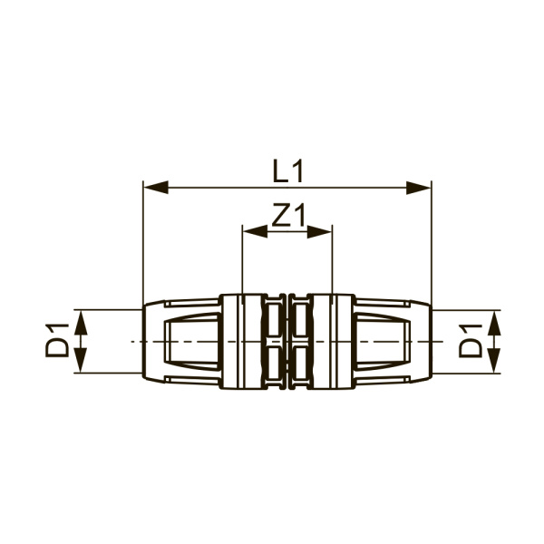 Соединение труба-труба TECElogo-Push, PPSU