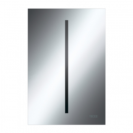 Пластиковая панель смыва для писсуара TECEfilo с ИК-сенсором, питание от сети 230 В, хром глянцевый