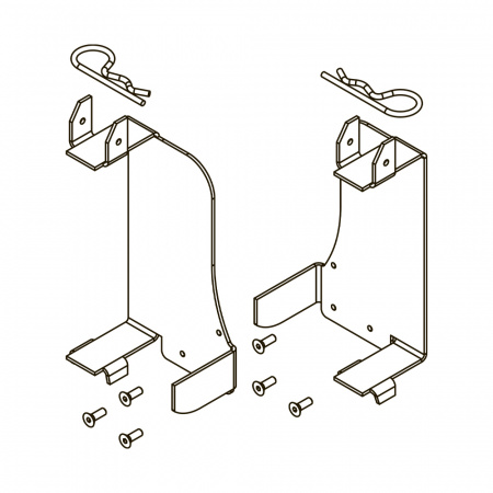 Монтажный комплект TECEone для установки с застенными модулями сухого монтажа со смывным бачком Uni